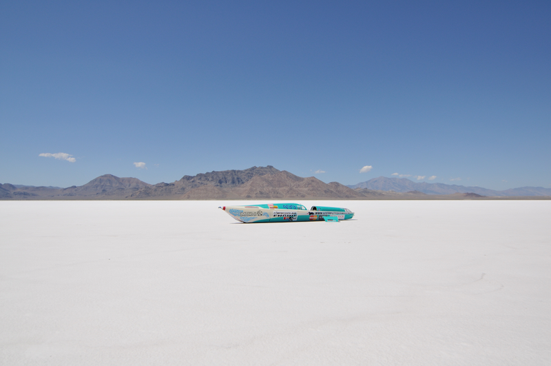 Some sort of compressed air powered car. Neat!